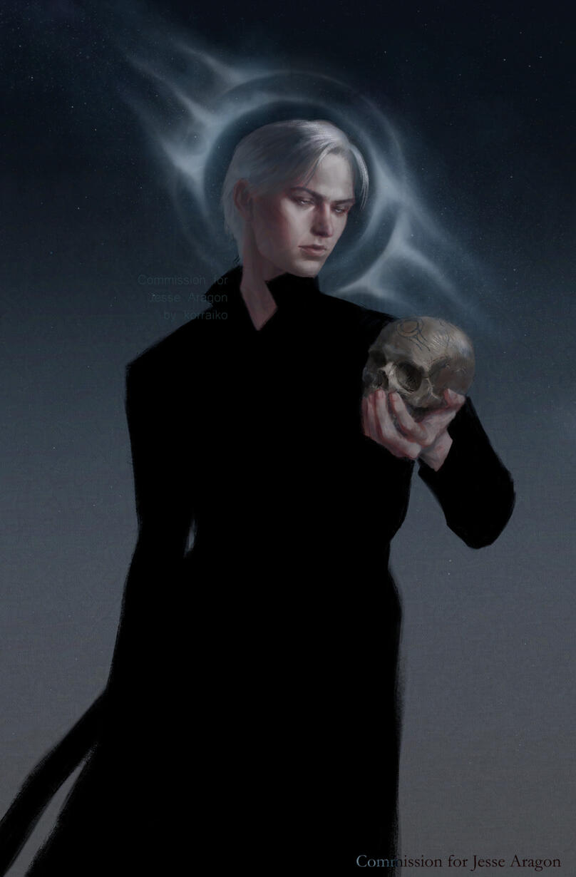 Character art for Jesse Aragon’s novel “The Demon Star”, 2026