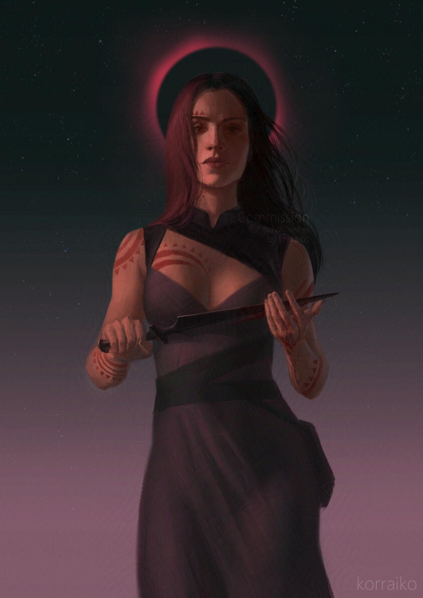 Character art for Jesse Aragon’s novel “The Demon Star”, 2026
